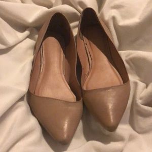 ALDO neutral beige pointed toe flats